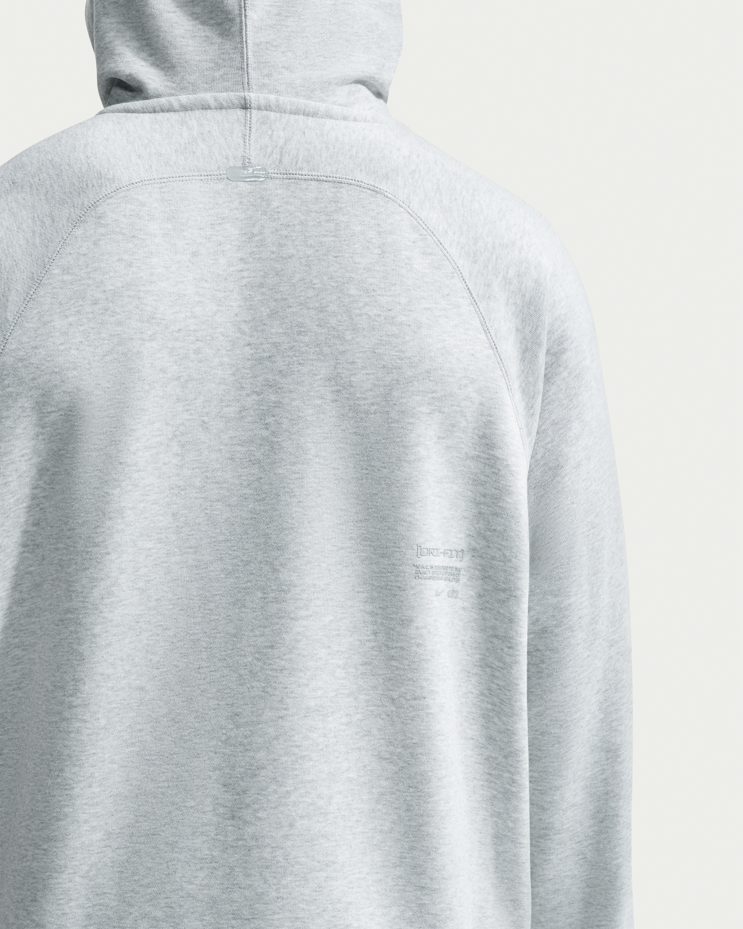 Nike N.A.C. Men's Dri-FIT Oversized Fleece Training Hoodie - Light Smoke Grey/Heather/Light Smoke Grey - View 2