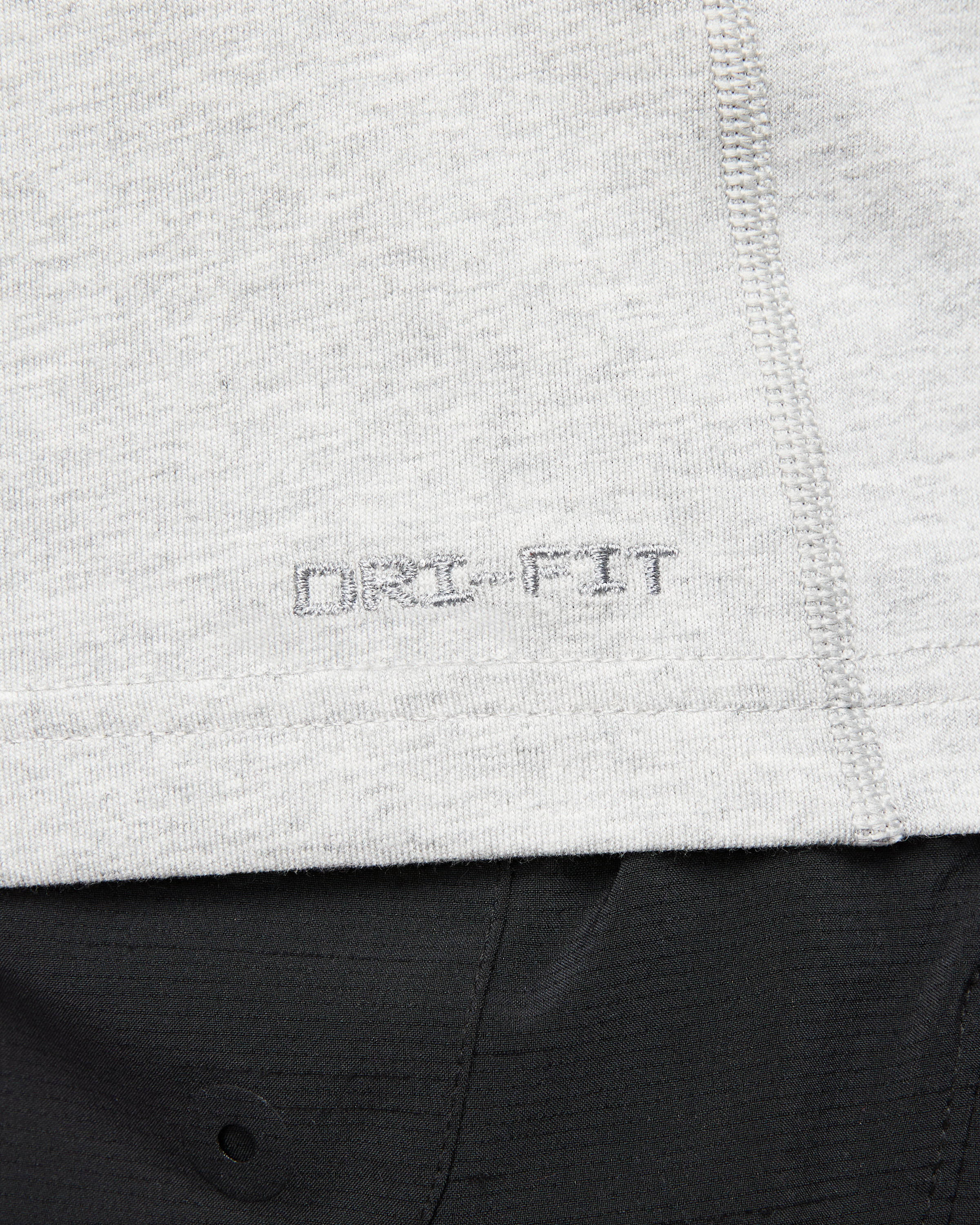 Nike Primary Men's Dri-FIT Short-sleeve Versatile Top - Dark Grey Heather/Heather/Smoke Grey - View 5