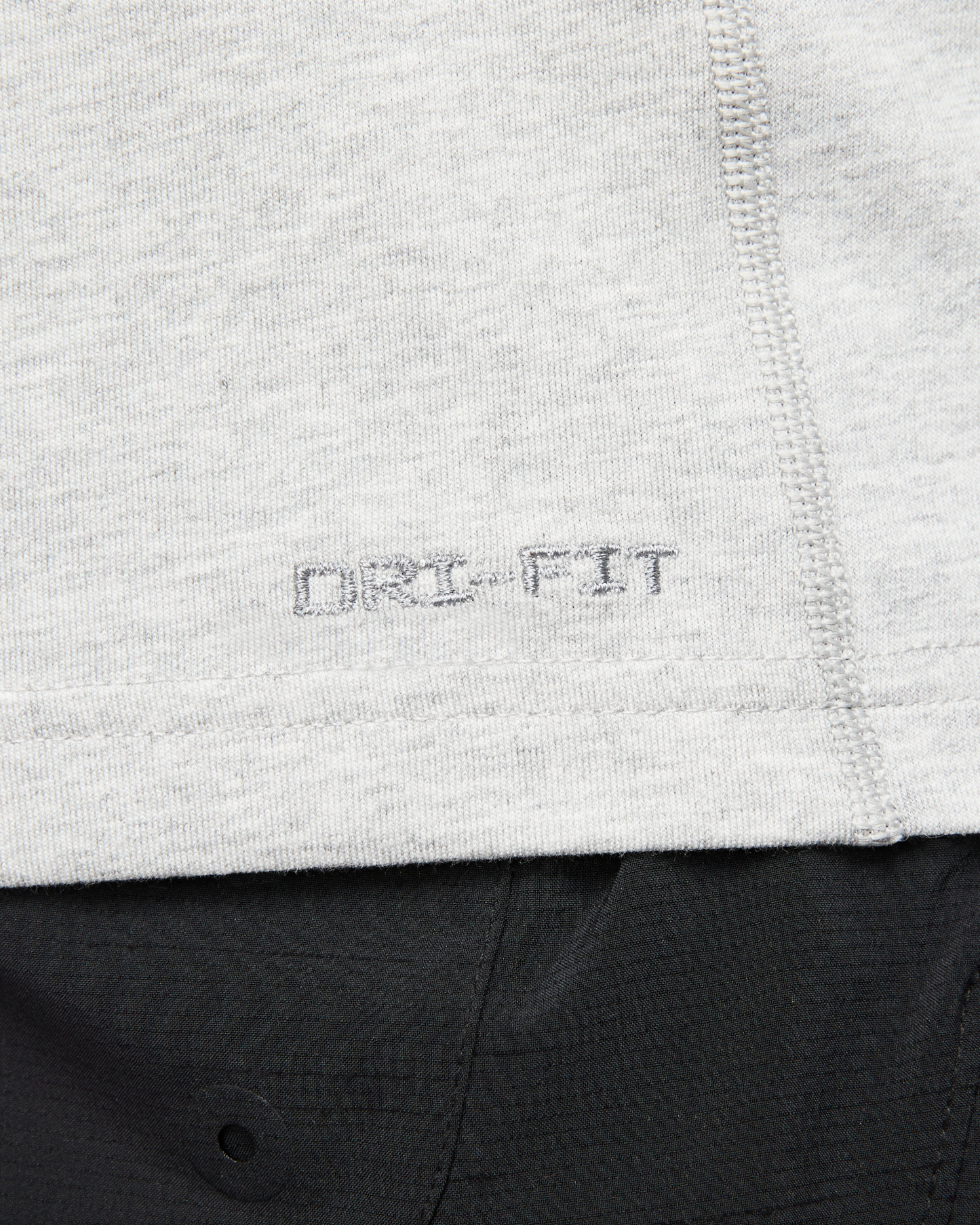 Nike Primary Men's Dri-FIT Short-sleeve Versatile Top - Dark Grey Heather/Heather/Smoke Grey - View 5