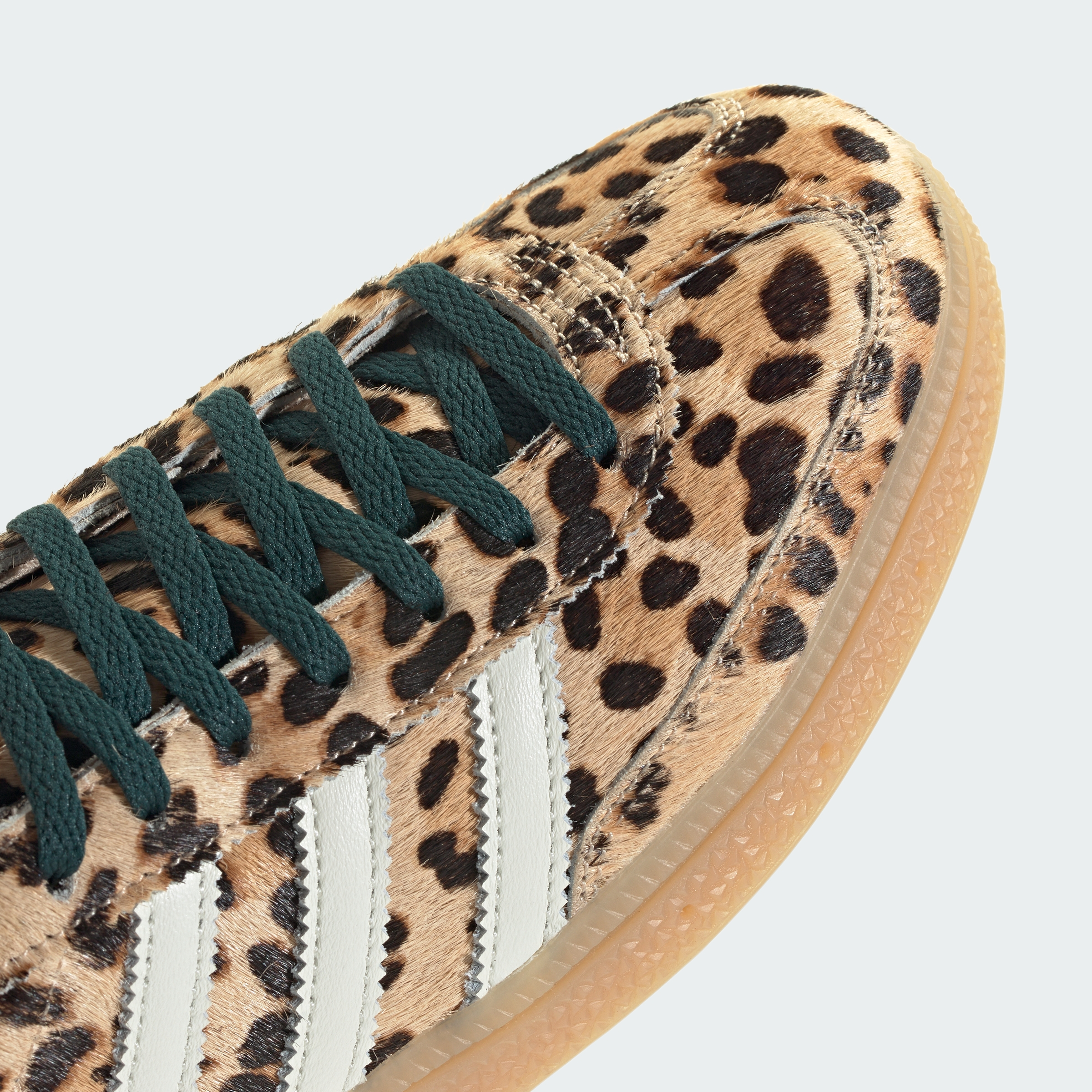 adidas Leopard Print Handball Spezial Shoes - Magic Beige / Ivory / Aurora Ivy - View 11
