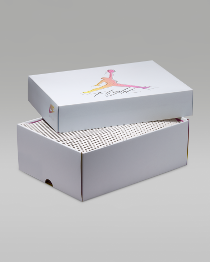 Air Jordan 4 Retro 'Comic' Men's Shoes - Off-White/Anthracite/Fire Pink - View 10