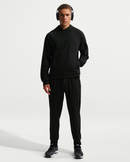 Nike Primary NanoKnit Men's Dri-FIT UV Protection Pullover Performance Hoodie - Black/Black - View 4