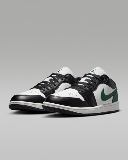 Air Jordan 1 Low Men's Shoes - Black/Gorge Green/Summit White - View 5