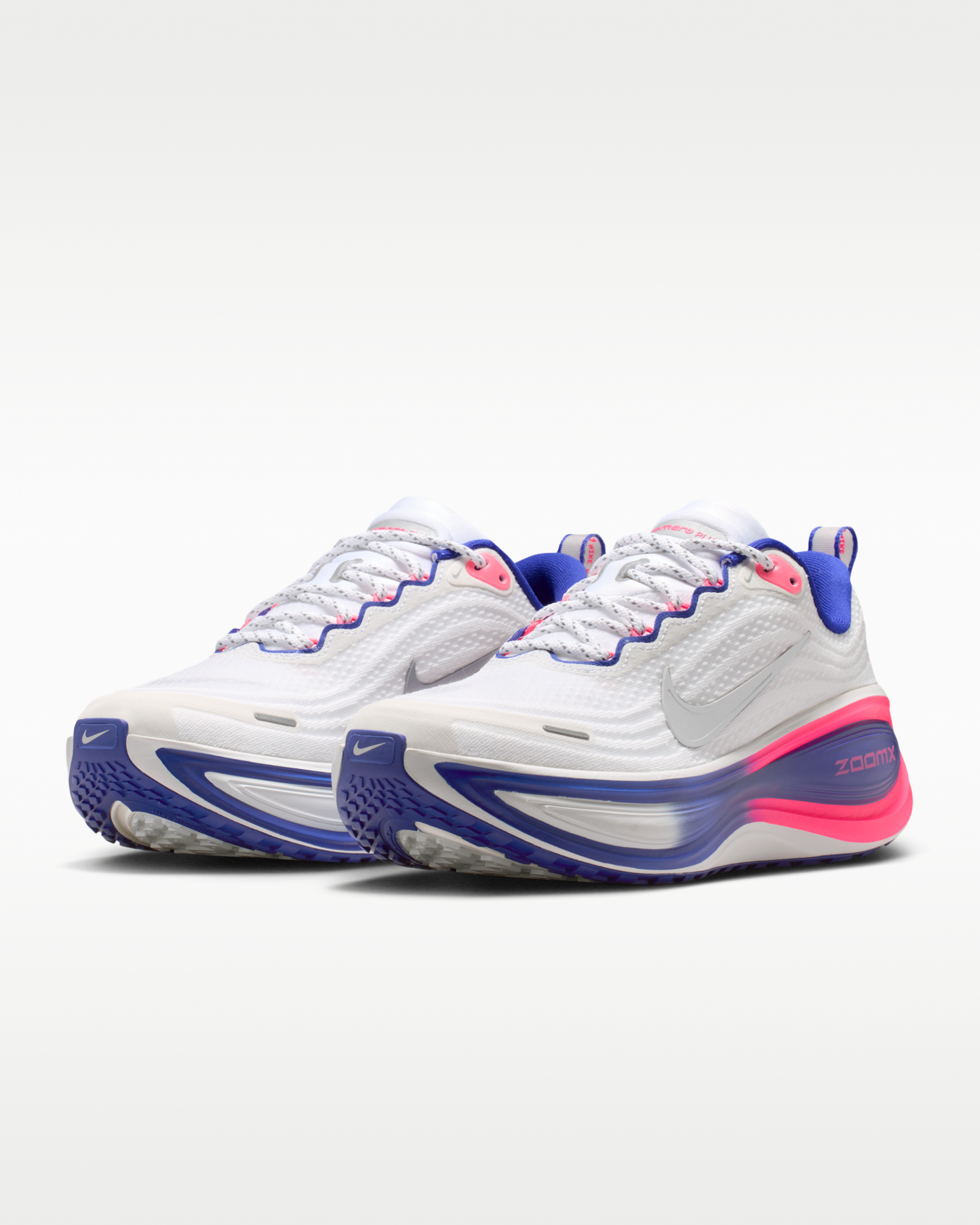Vomero Plus SE Women's Road Running Shoes - White/Concord/Hyper Pink/Metallic Silver - View 5
