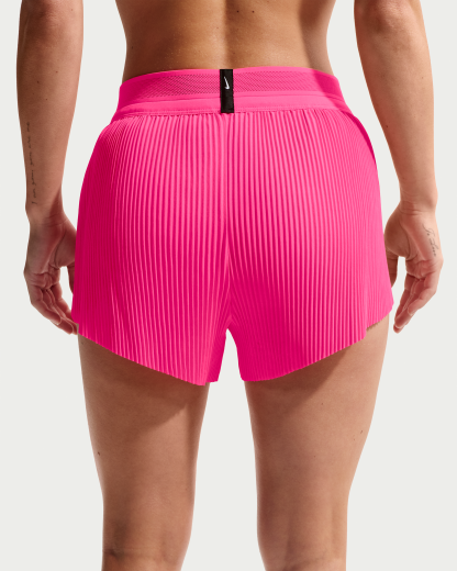 Nike AeroSwift Women's Dri-FIT ADV Mid-Rise 7.5cm (approx.) Brief-Lined Running Shorts - Hyper Pink/Black - View 3