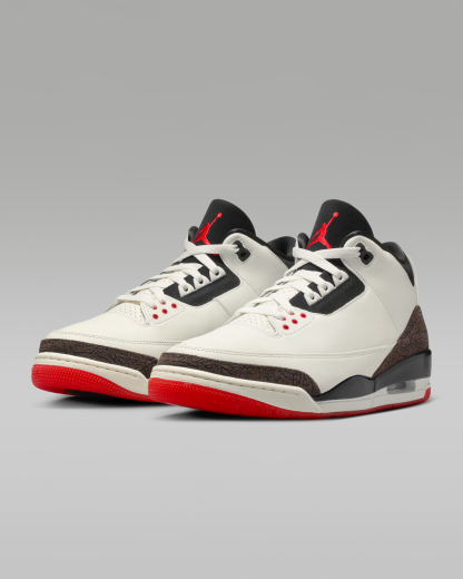 Air Jordan 3 'World's Best' Men's Shoes - Sail/University Red/Pale Ivory/Black - View 5