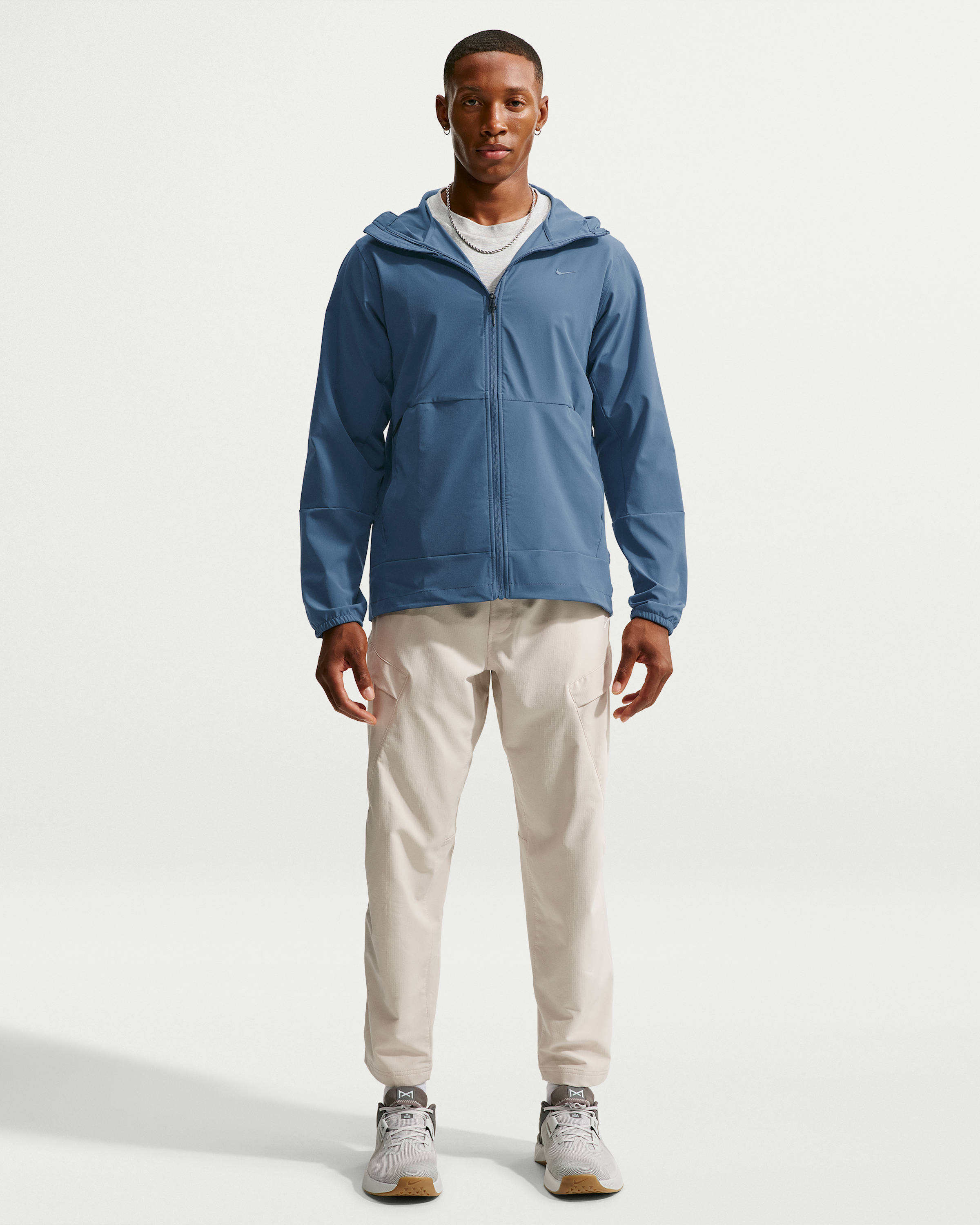 Nike Unlimited Men's Repel Hooded Versatile Jacket - New Slate/Black/New Slate - View 4