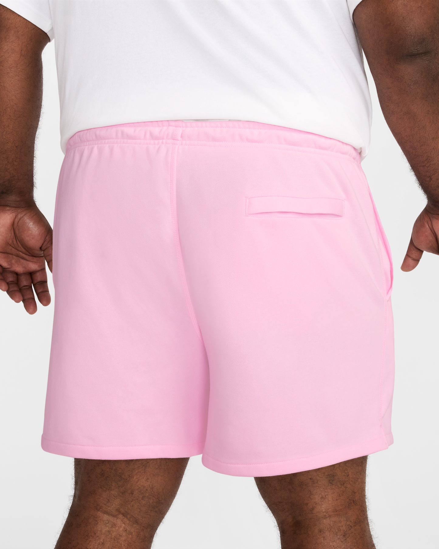 Nike Club Men's French Terry Flow Shorts - Pink Foam/Pink Foam/White - View 10