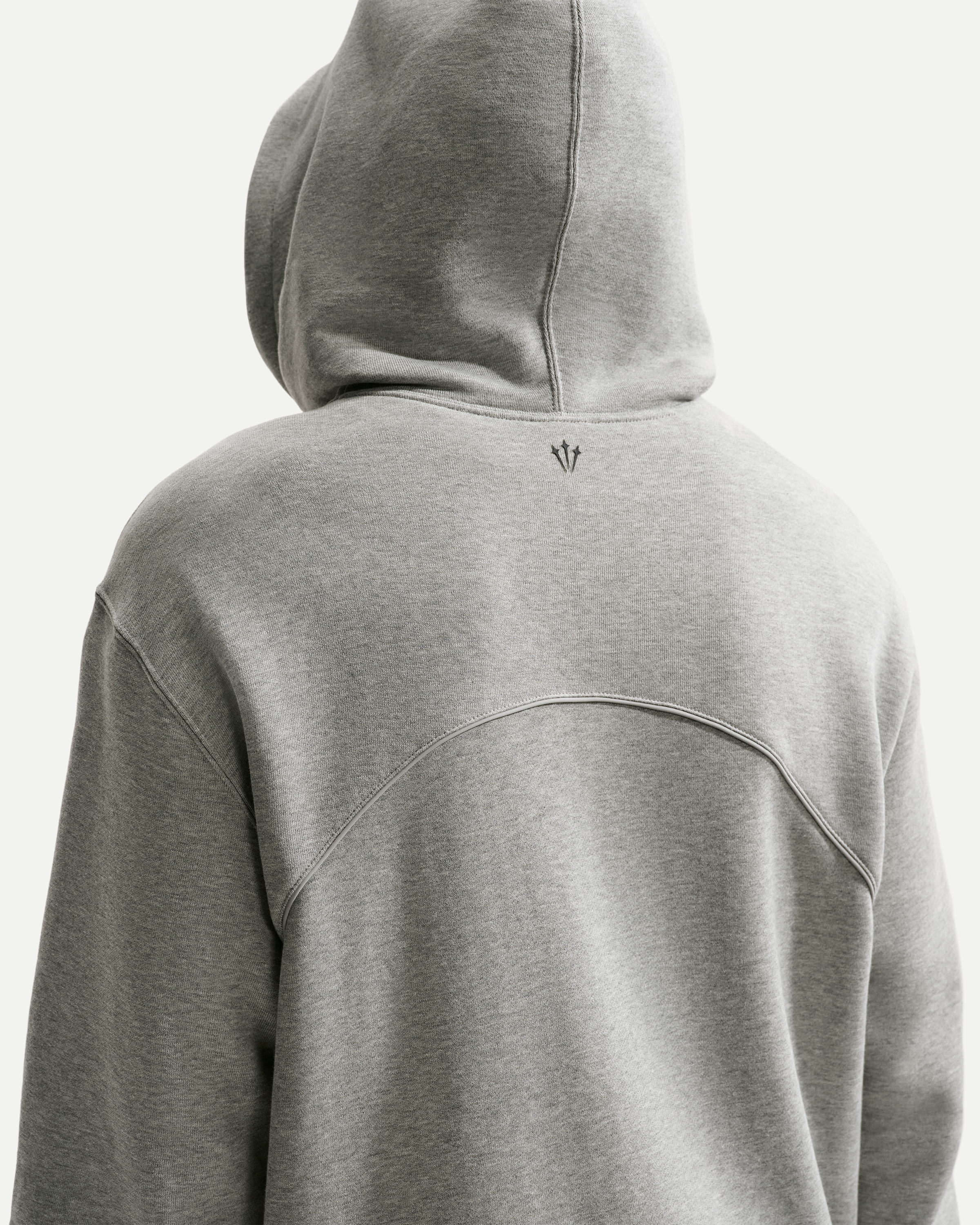 NOCTA Fleece CS Hoodie 2 - Dark Grey Heather/Matte Silver/Black - View 5