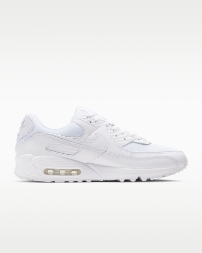 Nike Air Max 90 Men's Shoe - White/White/Wolf Grey/White - View 3