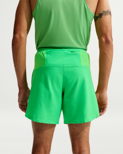 Nike Stride Men's Dri-FIT 18cm (approx.) 2-in-1 Running Shorts - Green Spark - View 3