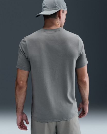 Nike Dri-FIT Men's Fitness T-Shirt - Smoke Grey/Black - View 2
