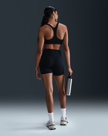 Nike Universa Women's High-Waisted 12.5cm (approx.) Biker Shorts with No Front Seam - Black/Anthracite/Dark Smoke Grey - View 4