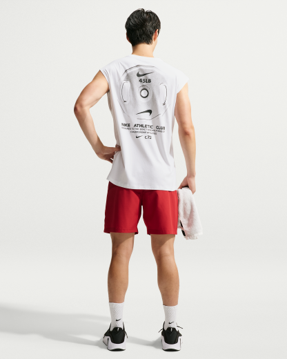 Nike N.A.C. Men's Sleeveless T-Shirt - White/Black - View 5