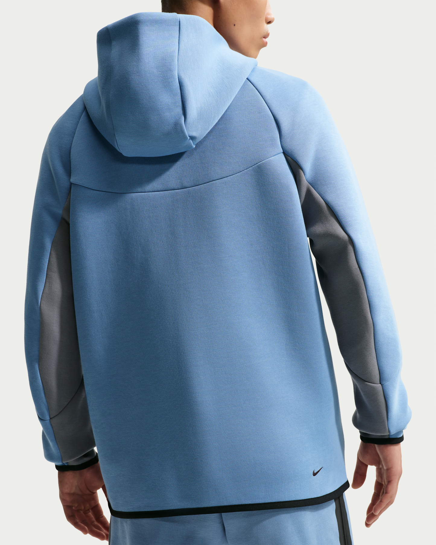 Nike Tech Men's Fleece Windrunner Full-Zip Jacket - Work Blue/Cool Grey/Black - View 2