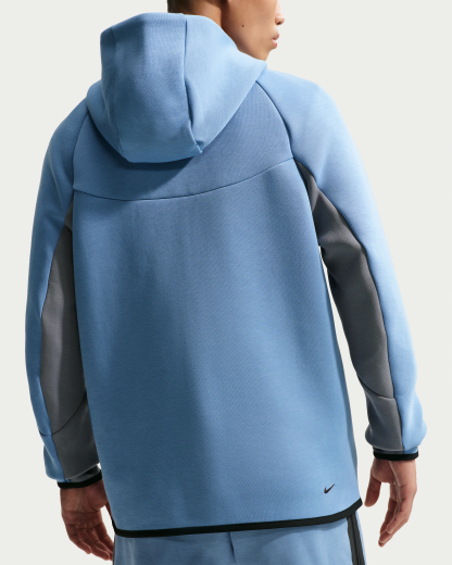 Nike Tech Men's Fleece Windrunner Full-Zip Jacket - Work Blue/Cool Grey/Black - View 2
