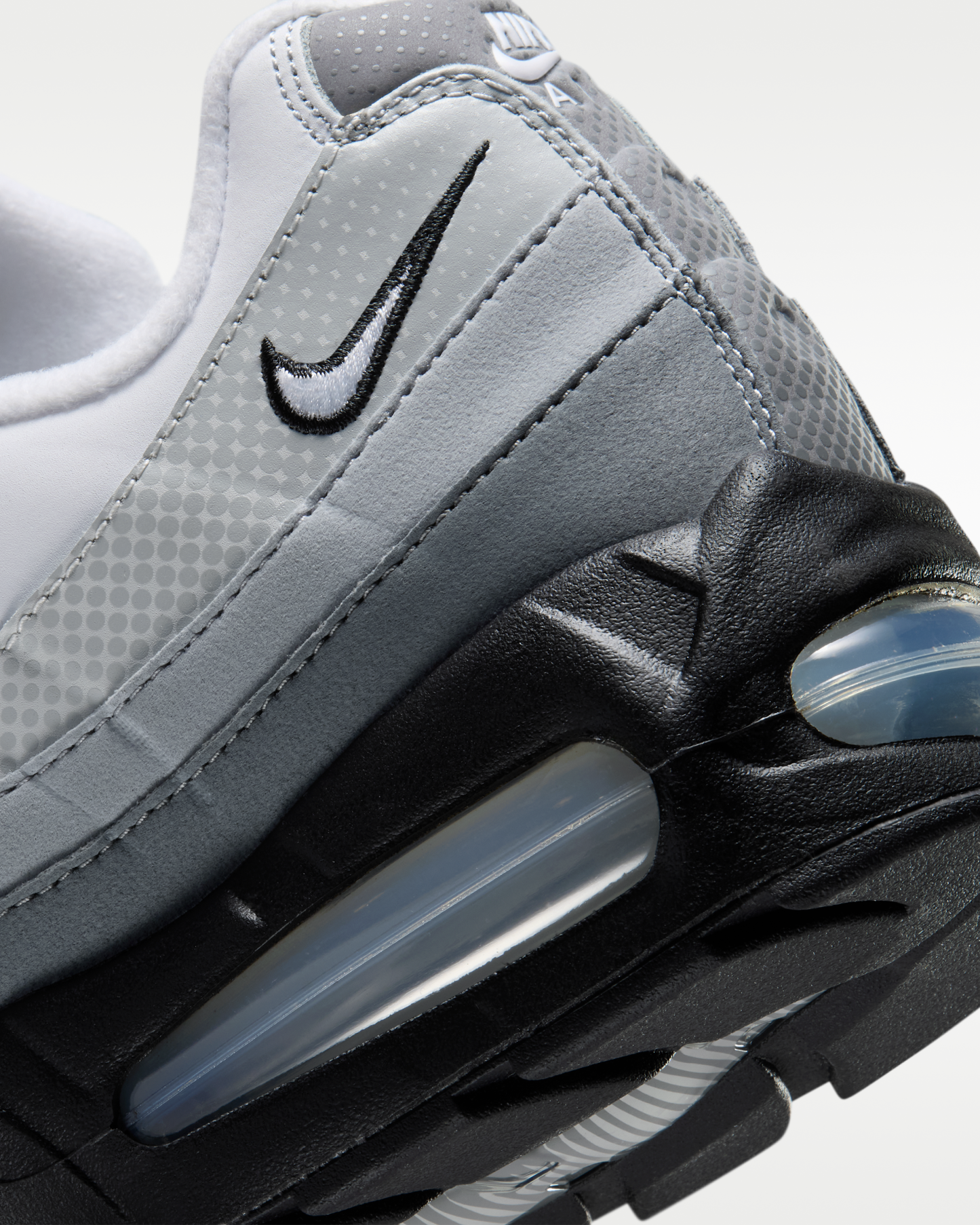Nike Air Max 95 Big Bubble Men's Shoes - Black/Pure Platinum/Wolf Grey/White - View 8