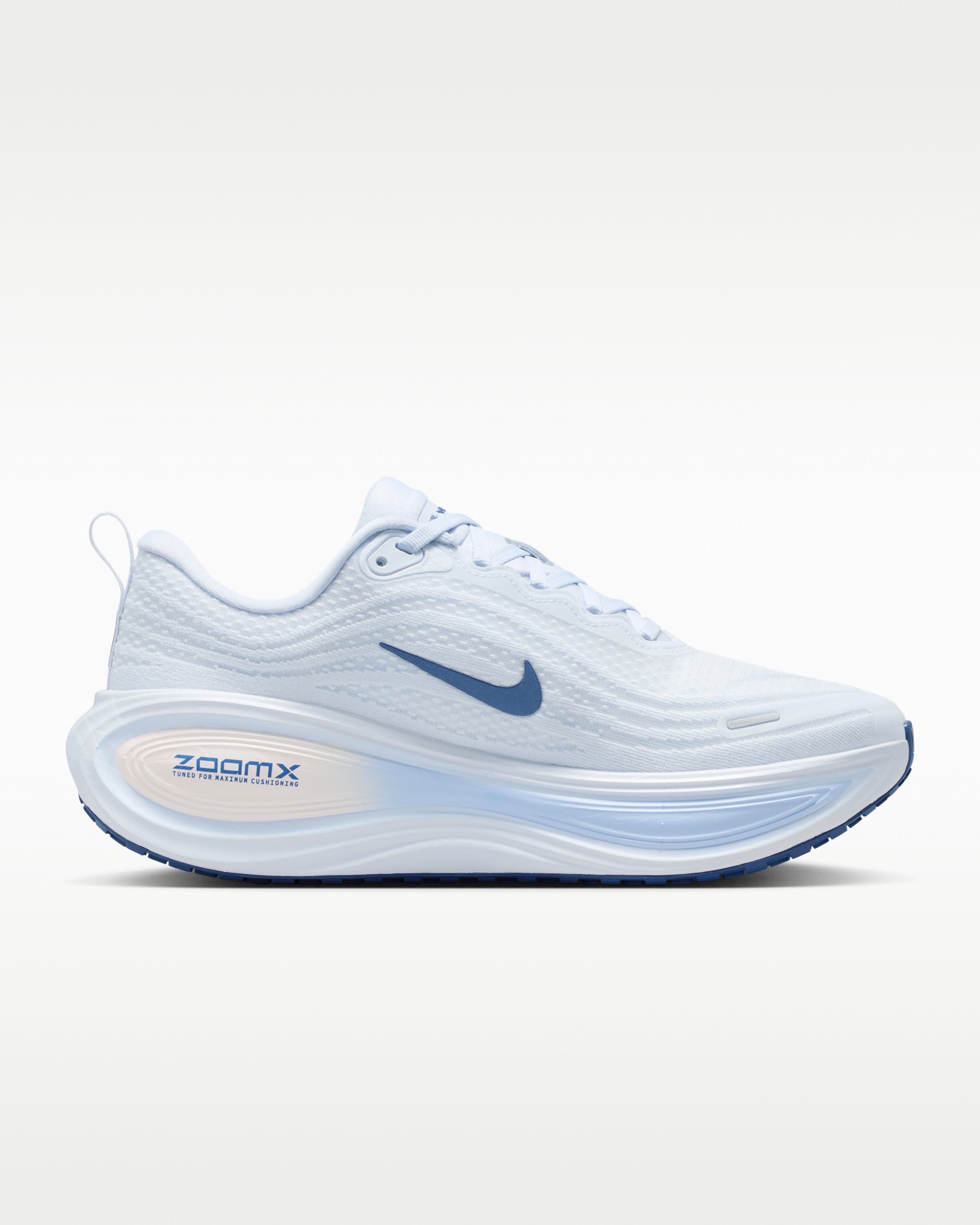 Nike Vomero Plus Women's Road Running Shoes - White/Aluminium/Football Grey/Mystic Navy - View 3