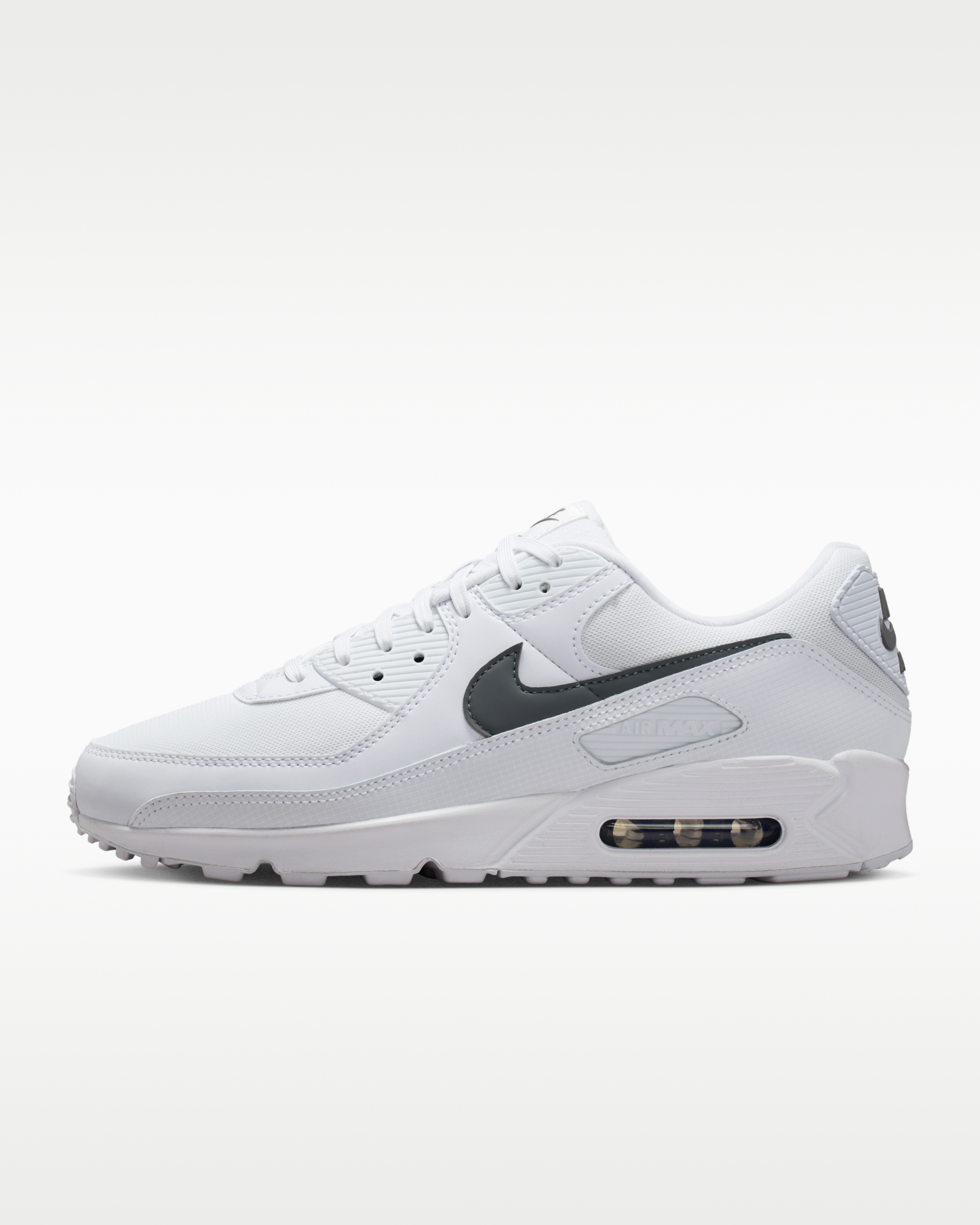 Nike Air Max 90 Men's Shoes - White/White/Smoke Grey - View 1
