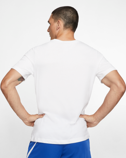 Nike Dri-FIT Men's Fitness T-Shirt - White/Black - View 2