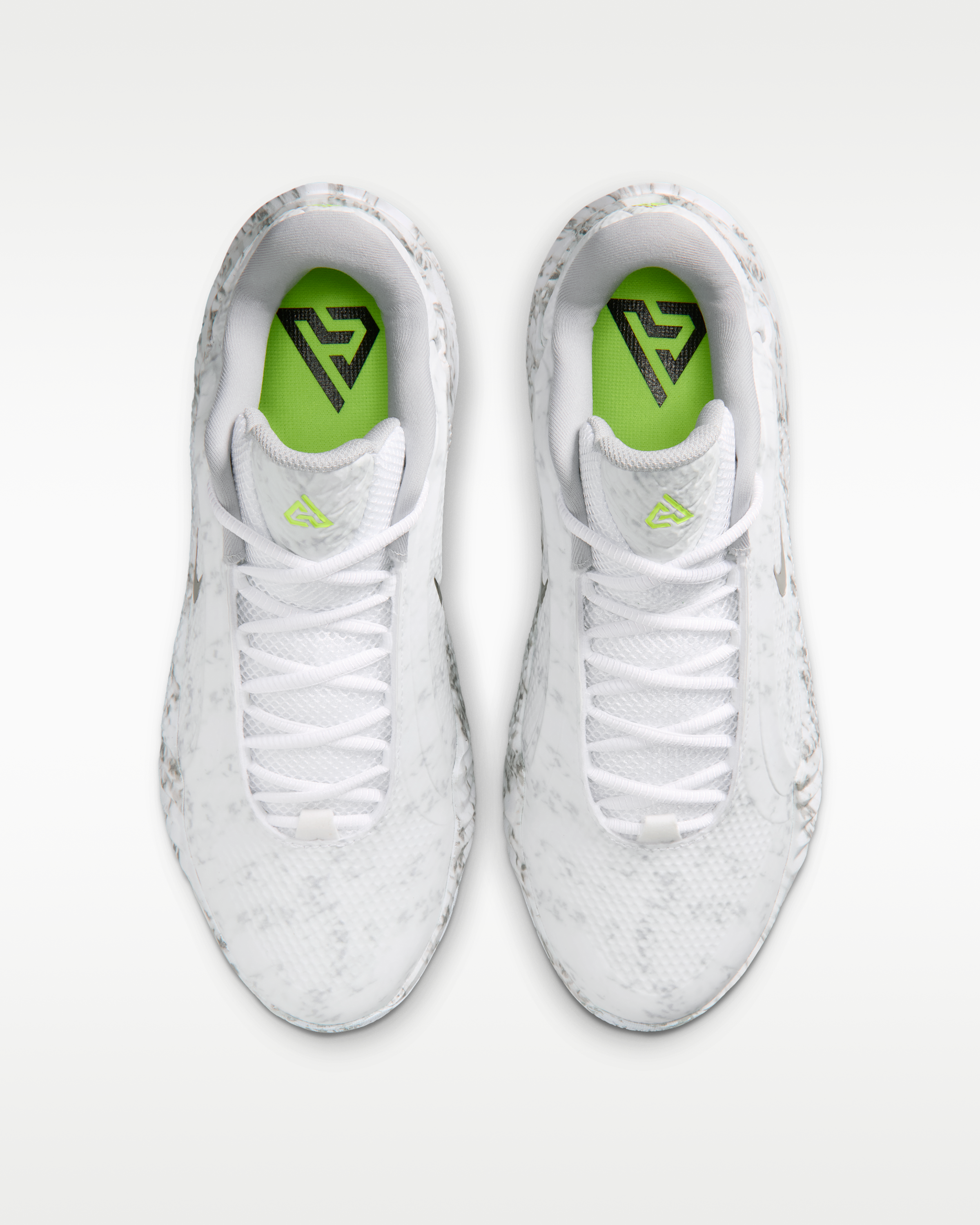 Giannis Freak 8 Basketball Shoes - White/Light Smoke Grey/Black/Metallic Silver - View 4