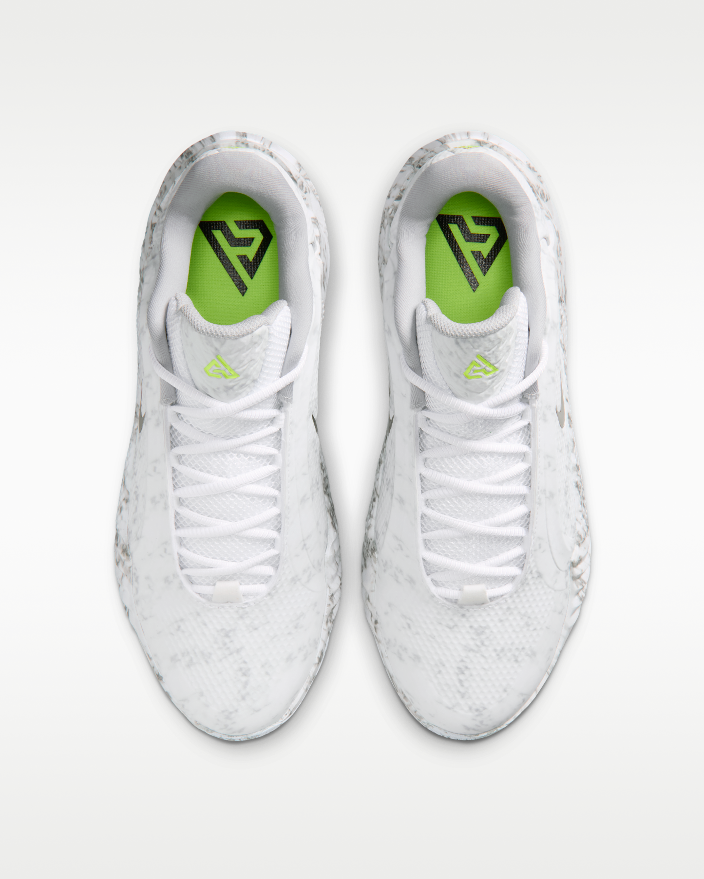 Giannis Freak 8 Basketball Shoes - White/Light Smoke Grey/Black/Metallic Silver - View 4