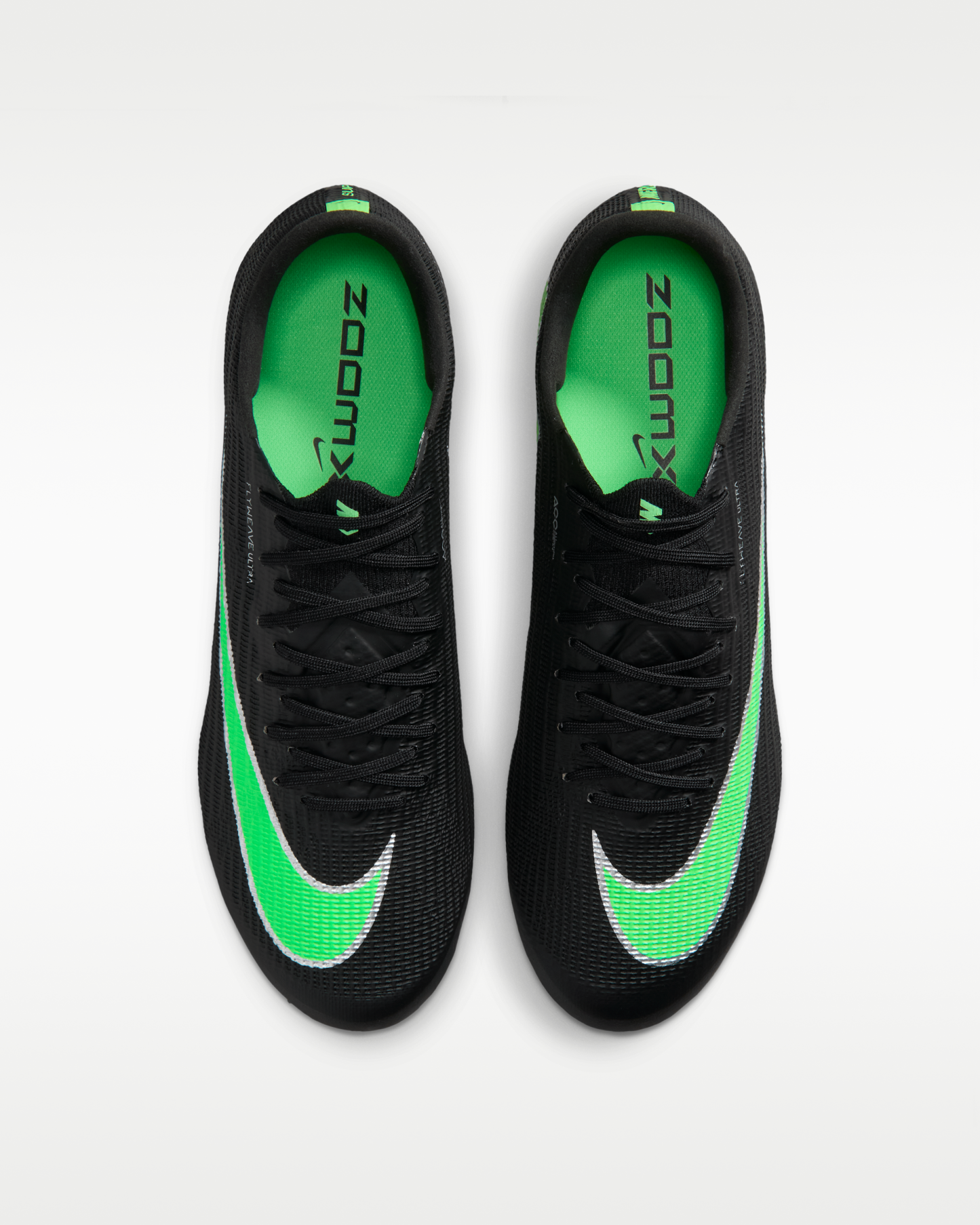 Nike Mercurial Superfly 11 Elite Artificial-Grass Low-Top Football Boots - Black/Black/Illusion Green - View 4