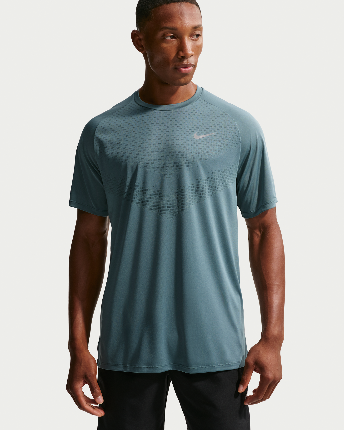 Nike Stride Men's Dri-FIT ADV Short-Sleeve Running Top - Mineral Slate - View 1