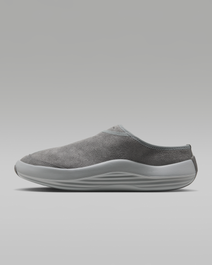 Jordan Future Men's Mules - Smoke Grey/Light Smoke Grey/University Red - View 1