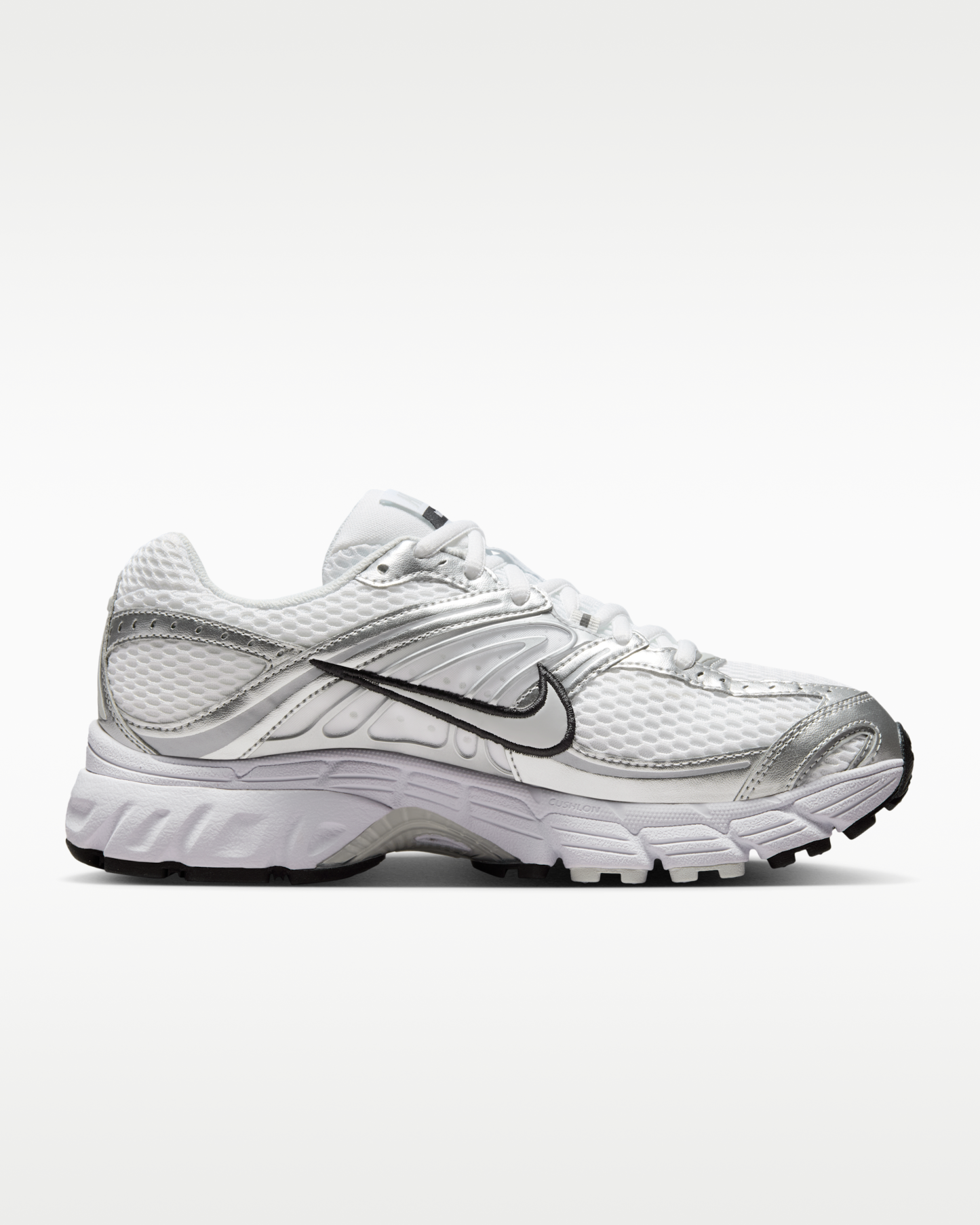 Nike Air Max Moto 2K Women's Shoes with Reflective Design Accents - White/Metallic Silver/Black/Photon Dust - View 3