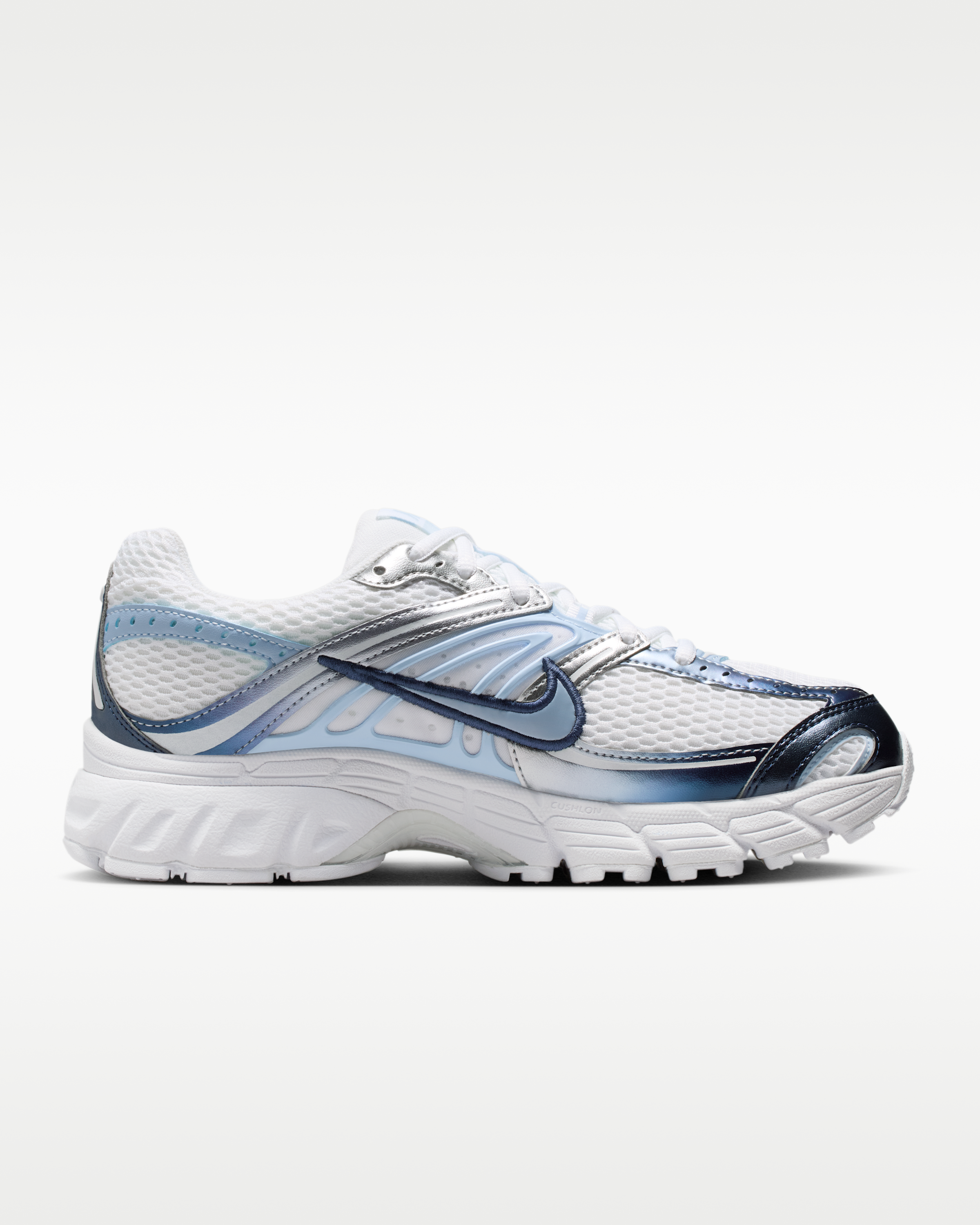 Nike Air Max Moto 2K Women's Shoes - White/Metallic Silver/Midnight Navy/Hydrogen Blue - View 3