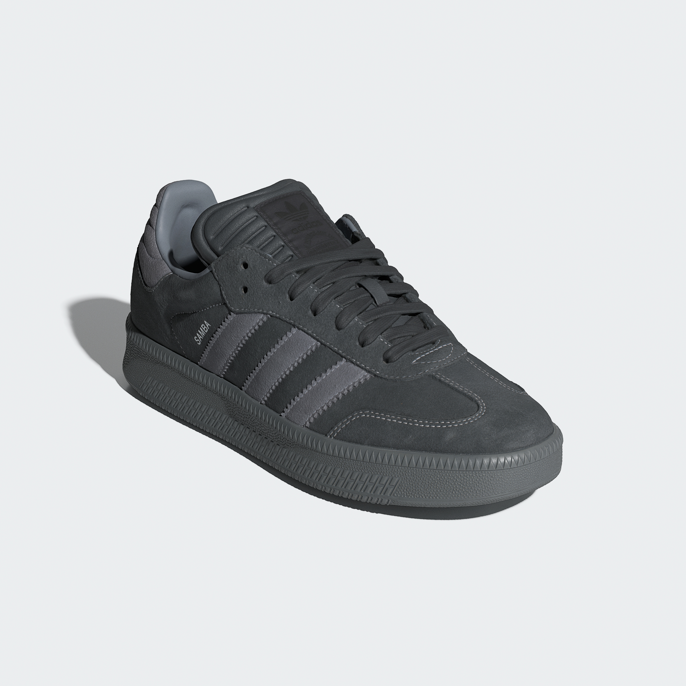 adidas Samba XLG Shoes - Carbon / Grey / Grey - View 5