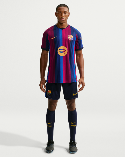 F.C. Barcelona 2026/27 Match Home Men's Nike Aero-FIT Football Authentic Shirt - Deep Garnet/Blue Void/Blackened Blue/Mineral Yellow - View 4