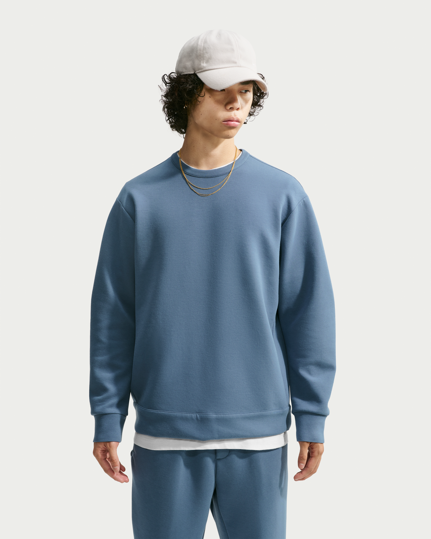 Nike 24.7 ImpossiblySoft Men's Dri-FIT Crew - New Slate/Black/Midnight Navy - View 1