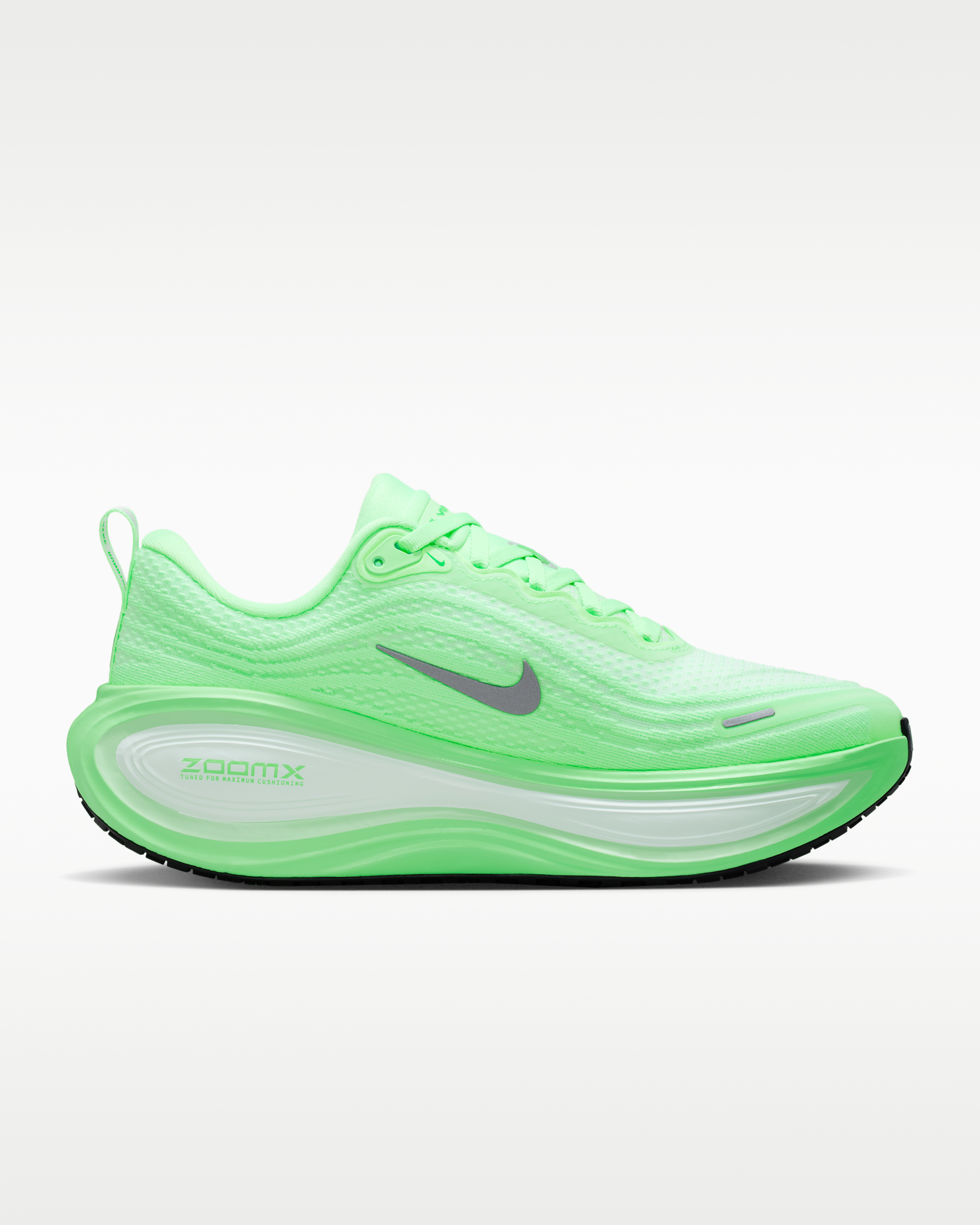 Nike Vomero Plus Women's Road Running Shoes - White/Illusion Green/Cucumber Calm/Metallic Silver - View 3