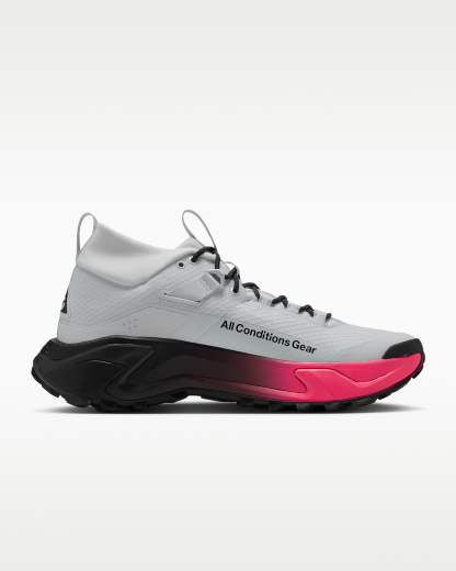 ACG Zegama Hike Men's Hiking Shoes - Pure Platinum/Black/Hyper Pink/Purple Dynasty - View 3
