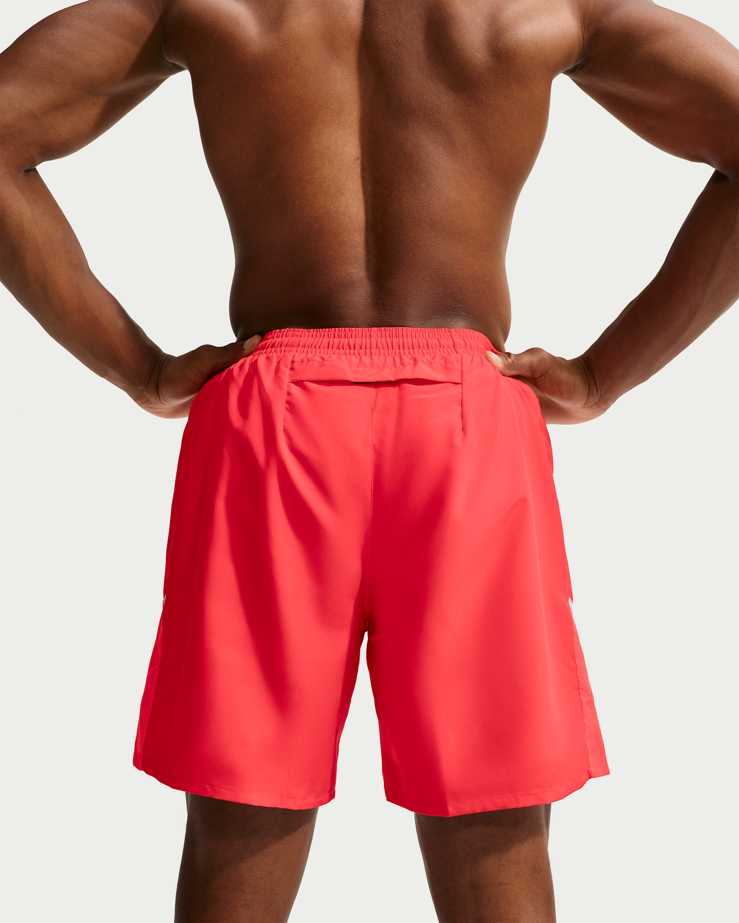 Nike Miler Men's Dri-FIT 18cm (approx.) Brief-Lined Running Shorts - Light Crimson/Bright Crimson - View 3