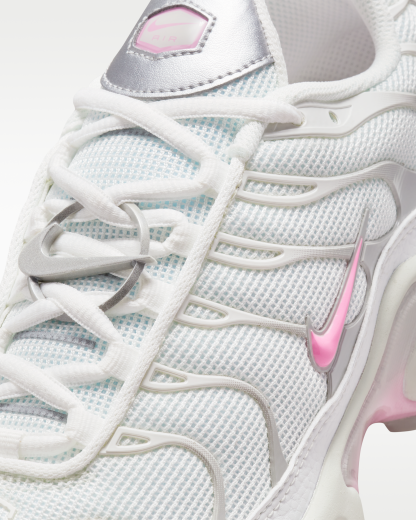 Nike Air Max Plus Women's Shoes - Summit White/Grey Fog/Metallic Silver/Pink Rise - View 8