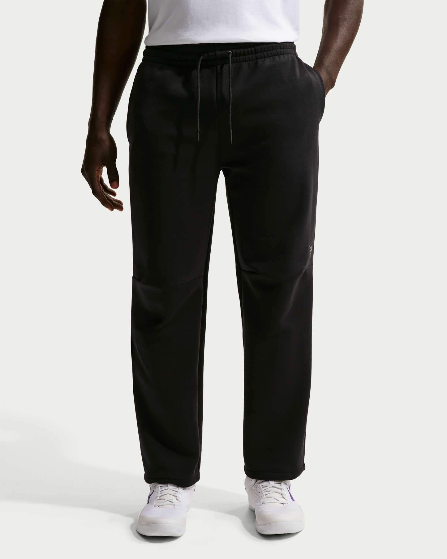 Kobe Men's Dri-FIT Fleece Basketball Trousers - Black/Black - View 2