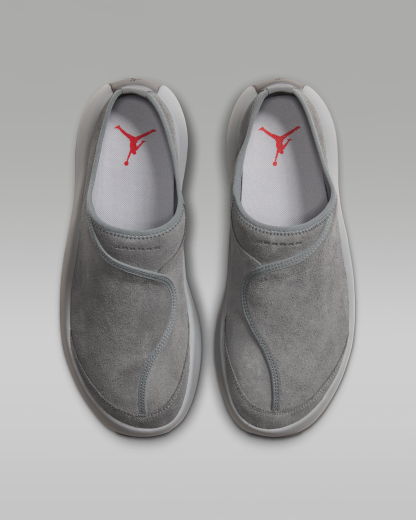 Jordan Future Men's Mules - Smoke Grey/Light Smoke Grey/University Red - View 4
