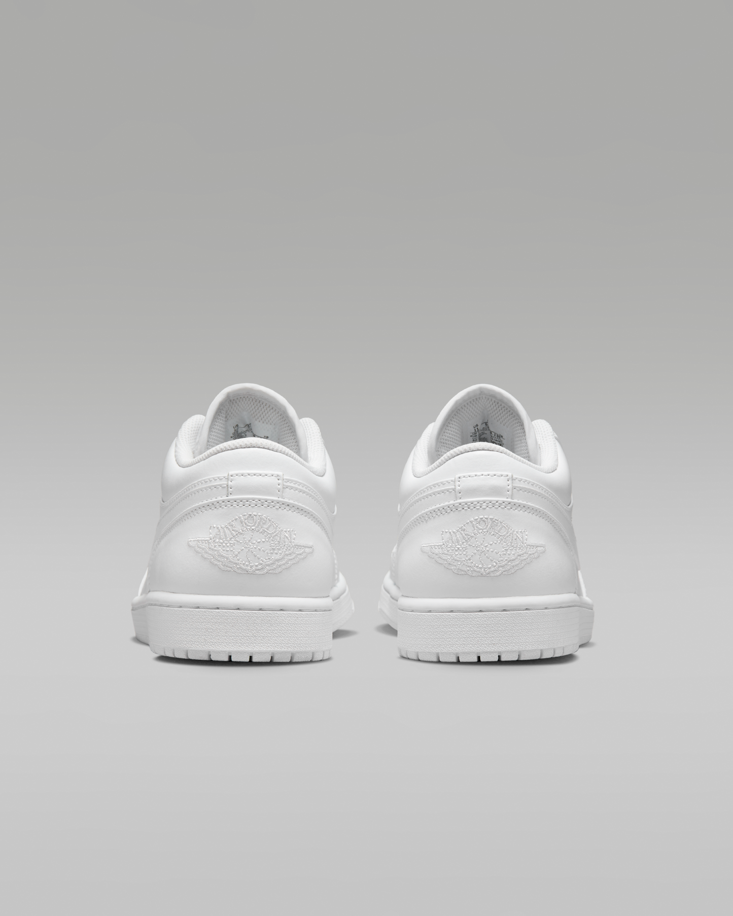 Air Jordan 1 Low Men's Shoes - White/White/White - View 6