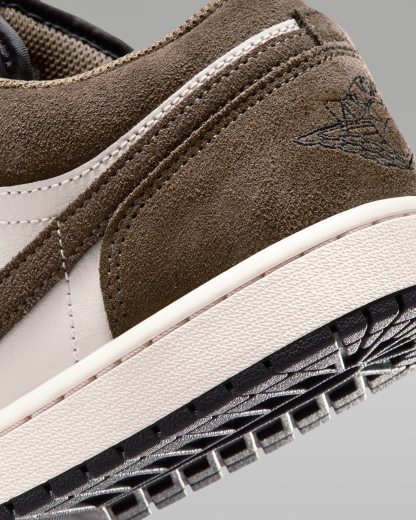 Air Jordan 1 Low Men's Shoes - Palomino/Phantom/Sail/Black - View 8
