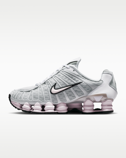 Nike Shox TL Women's Shoes - Neutral Grey/Metallic Silver/Black/Pearl Pink - View 1