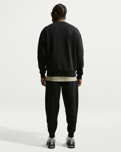 Nike Solo Fleece Men's Joggers - Total Black/Sail - View 5