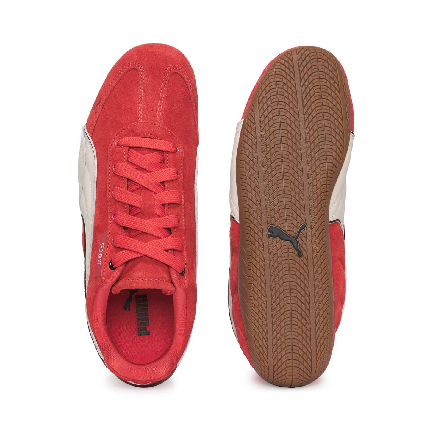 Scuderia Ferrari Speedcat Sneakers Unisex - Rosso Corsa-Vapor Gray - Image 4