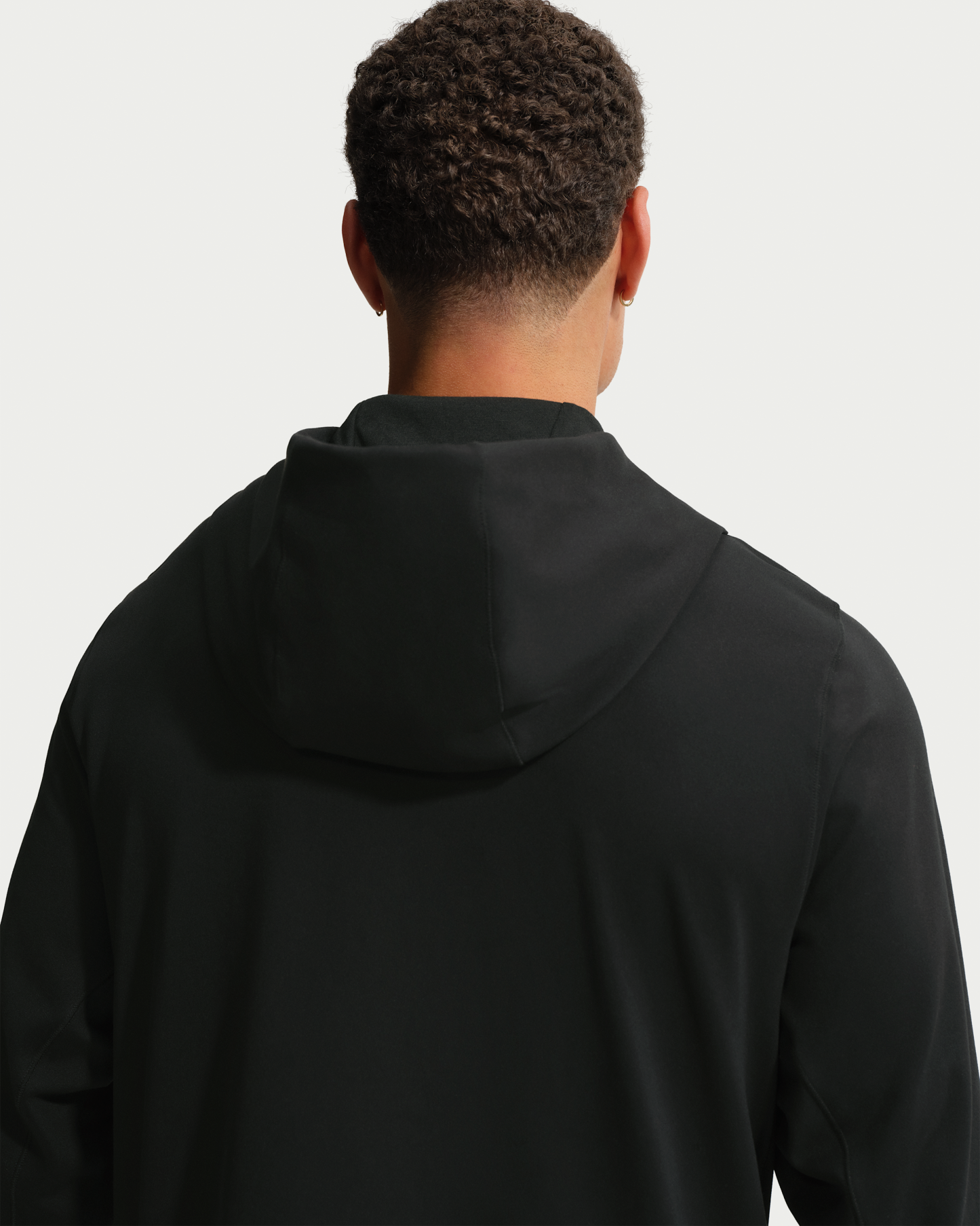 Nike Primary NanoKnit Men's Dri-FIT UV Protection Pullover Performance Hoodie - Black/Black - View 2