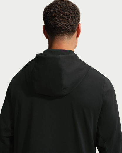 Nike Primary NanoKnit Men's Dri-FIT UV Protection Pullover Performance Hoodie - Black/Black - View 2