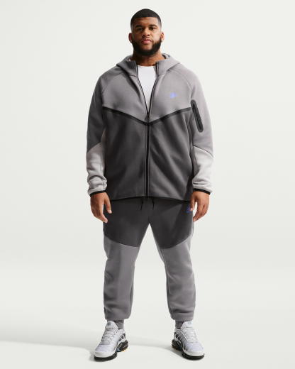 Nike Tech Men's Fleece Windrunner Full-Zip Jacket - Pencil Point/Medium Ash/College Grey/Sapphire - View 10