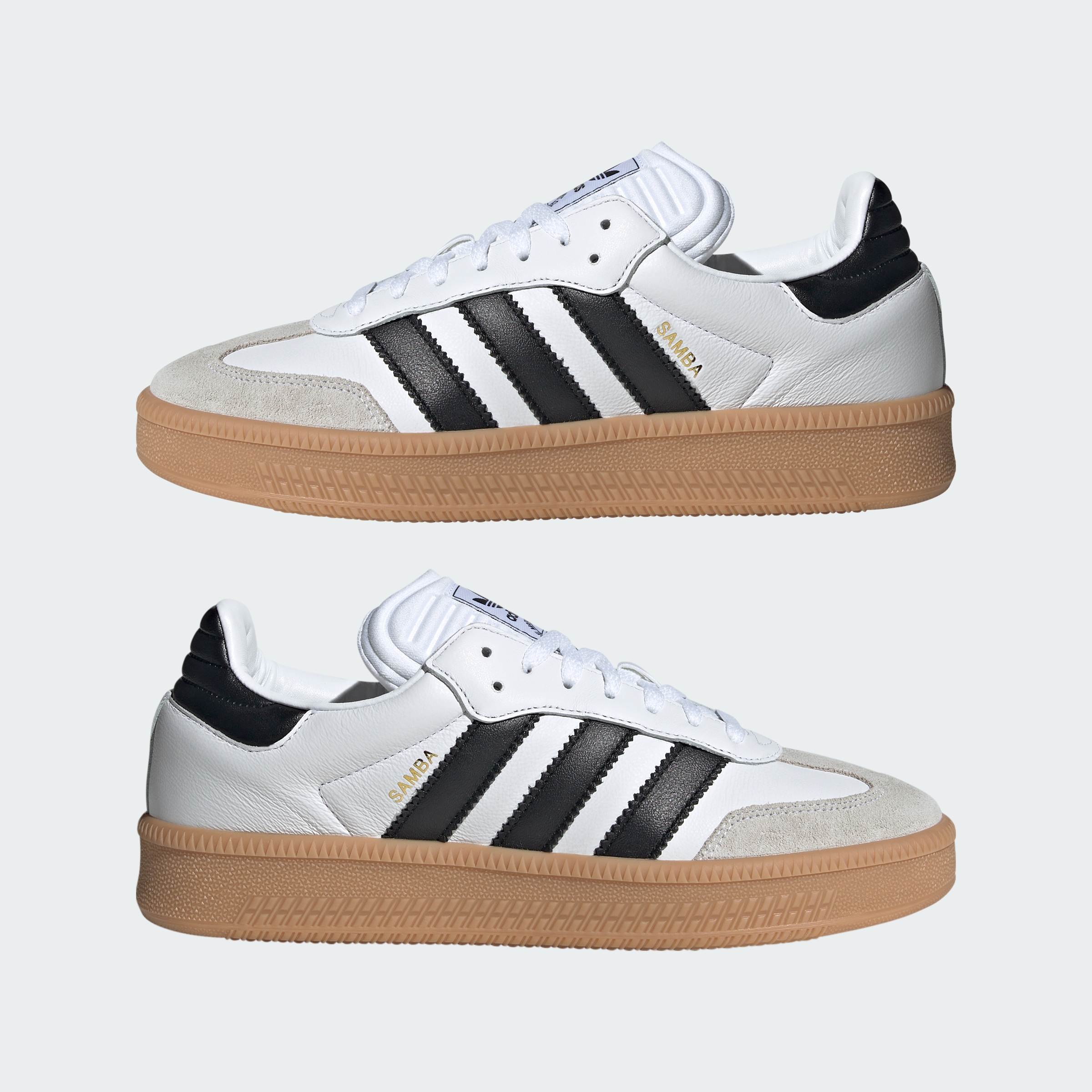adidas Samba XLG Shoes - Cloud White / Core Black / Gum - View 10
