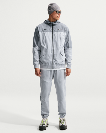 Nike Air Max Men's Woven Jacket - Wolf Grey/Cool Grey/Black - View 4